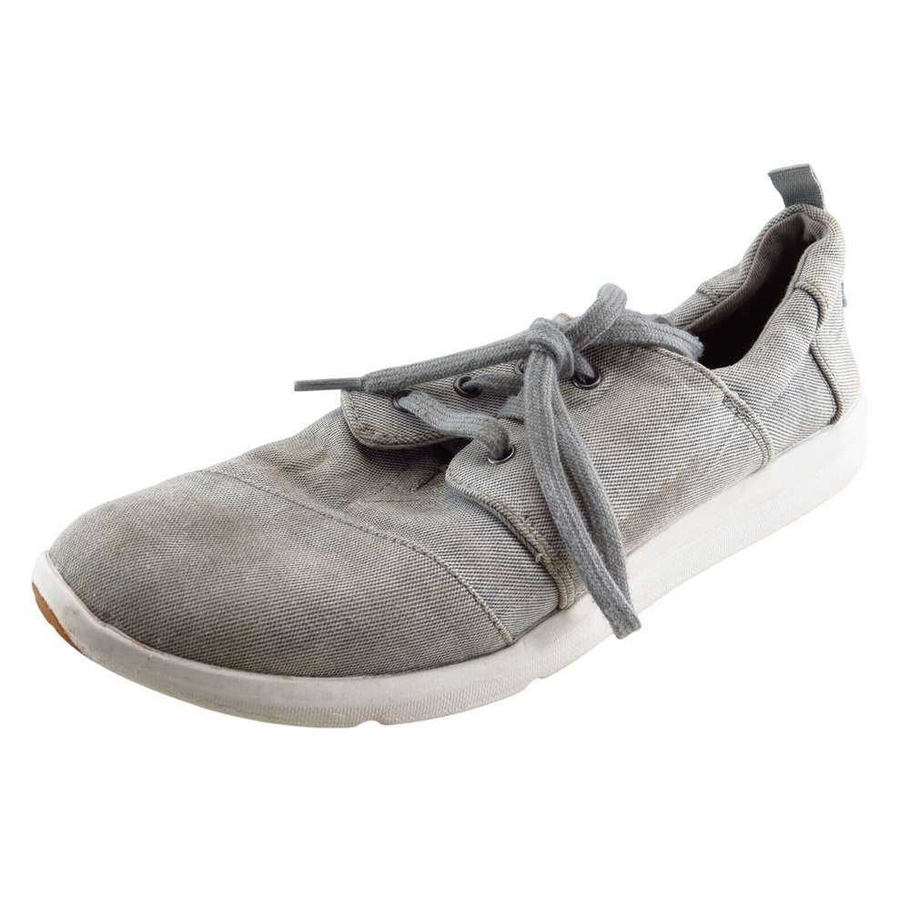 Toms Women's Fashion Sneakers Size 9 Gray Fabric Casual Lightweight Comfort